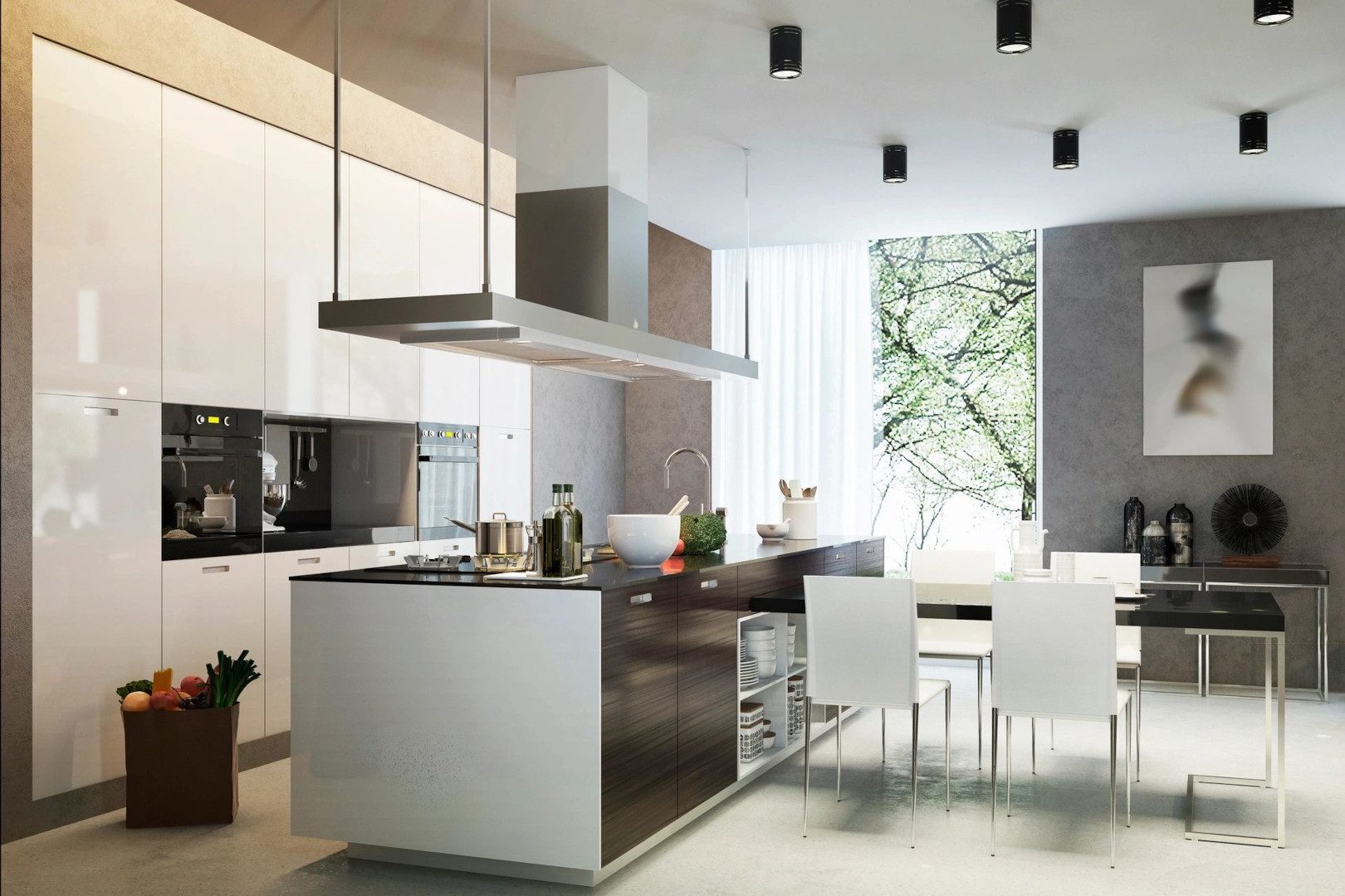 A modern kitchen